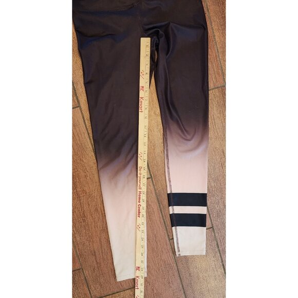 Alo Yoga Leggings Small Ombre Airbrush Gradient Gym Run Full Length Compression - Picture 6 of 10